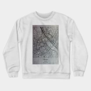 Vienna, Austria, city map Crewneck Sweatshirt